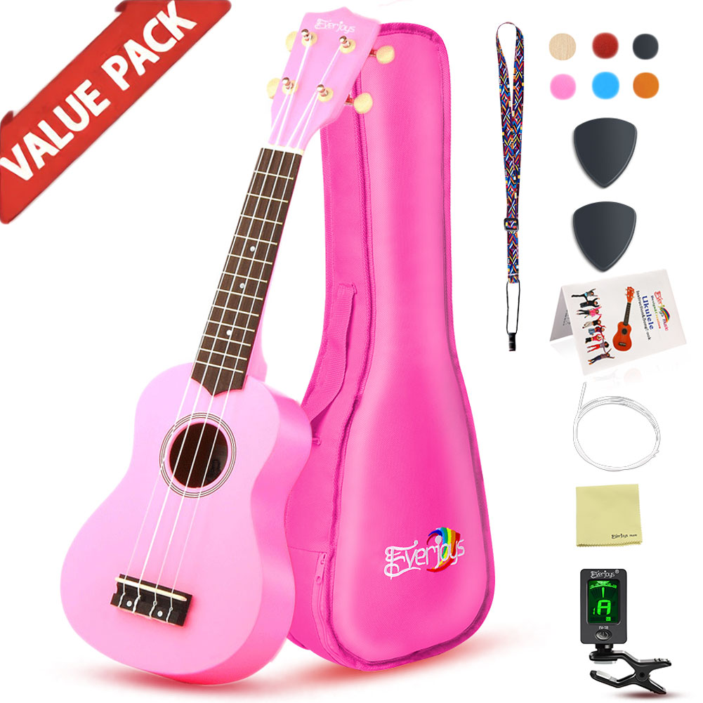 Soprano Ukulele Beginner Pack-21 Inch m / Gig Bag Songbook Digital Tuner