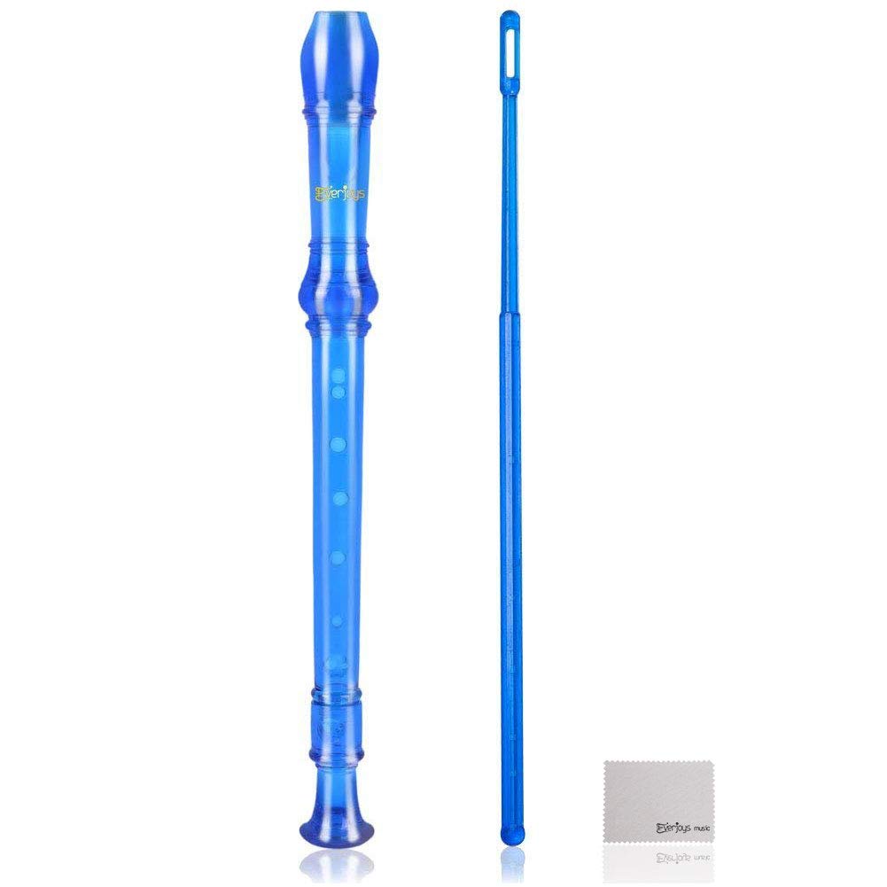 Soprano Descant Recorder-8 Hole m / Rengjøringsstav Saksinstruksjon